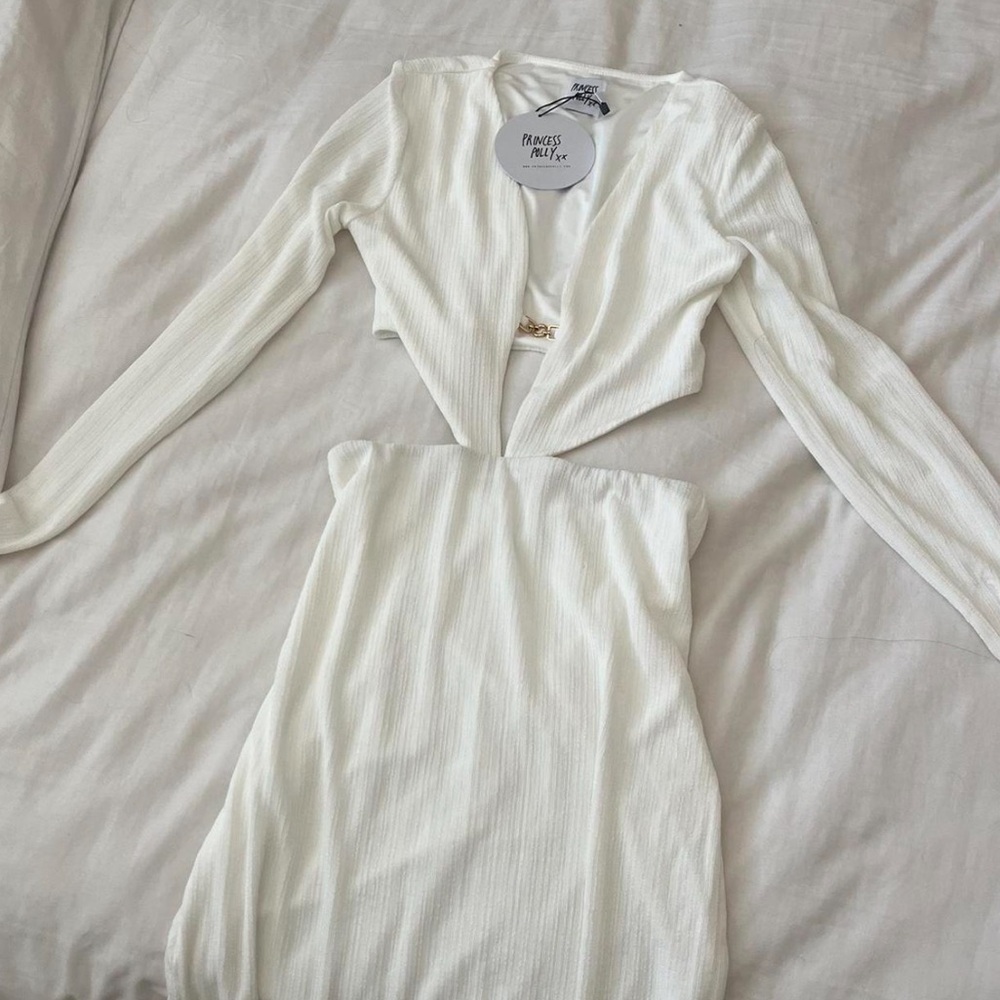 Princess Polly White Maxi Dress NWT